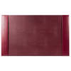 Dacasso Burgundy Bonded Leather 30" x 18" Desk Pad PR-5203